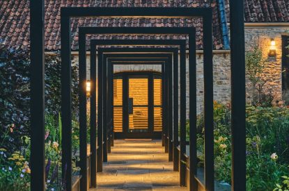 The outdoor space at The Cowshed, Somerset