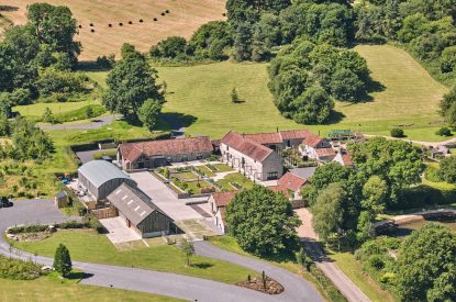 The grounds at The Granary, Somerset