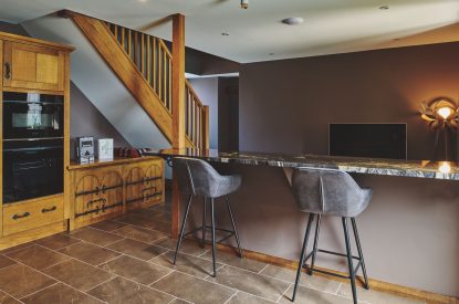 The kitchen dining area at The Granary, Somerset