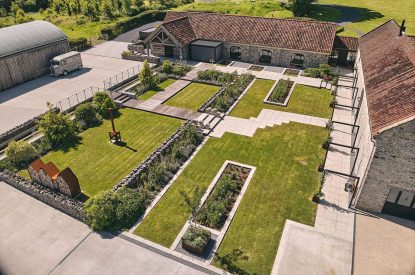 The grounds at The Piggery, Somerset