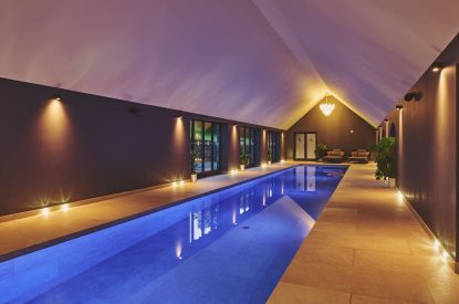 The indoor swimming pool at The Piggery, Somerset