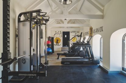 The gym at Whispering Leaves, Somerset