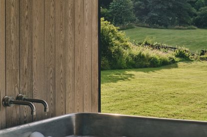 The hot tub at Whispering Leaves, Somerset