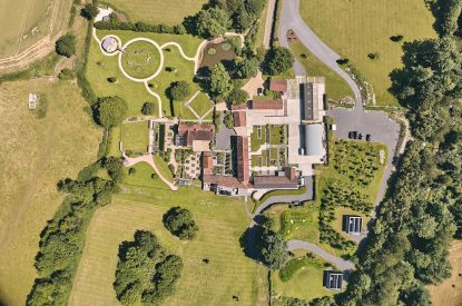 Aerial view of The Suite, Glastonbury, Somerset 