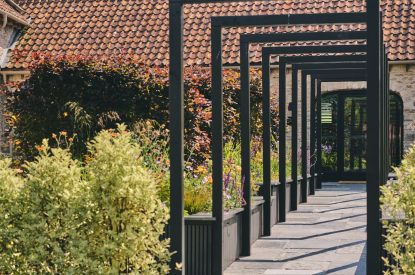 The grounds at The Suite, Glastonbury, Somerset 