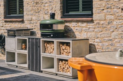 Outdoor kitchen area at The Suite, Glastonbury, Somerset 