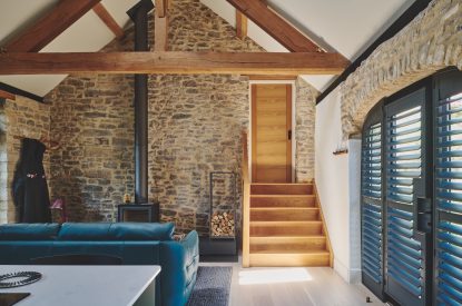 The living space at The Suite, Glastonbury, Somerset 