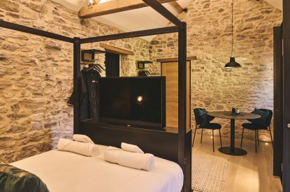 The king size bedroom at The Suite, Glastonbury, Somerset 