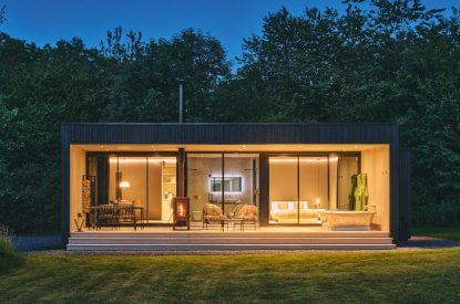 The outdoor space at Somerset Estate, Glastonbury, Somerset