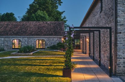 The gardens at Somerset Estate, Glastonbury, Somerset