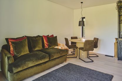 A lounge area at Somerset Estate, Glastonbury, Somerset