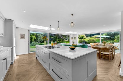 Kitchen dining area at Garden Cottage, Cheshire