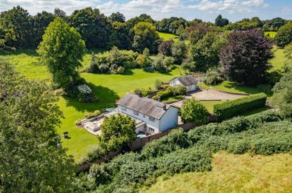 Aerial view of Garden Cottage, Cheshire