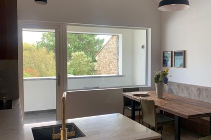 The kitchen dining area at Potter's Cottage, Roundstone, Galway