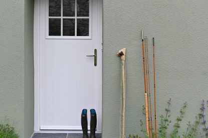 The entrance at Stone Mason's Cottage, Roundstone, Galway