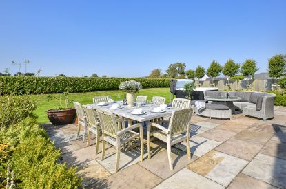 The sun terrace at Pen y Bryn, Abersoch