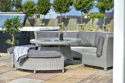 Outdoor seating area at Pen y Bryn, Abersoch