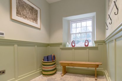 The cloakroom at Aaru House, Yorkshire Dales