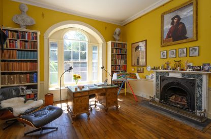 The study at Gentleman Jack's Flat, Yorkshire Dales