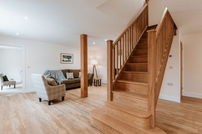 The staircase at Arkle, Shropshire