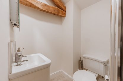 A shower room at Arkle, Shropshire