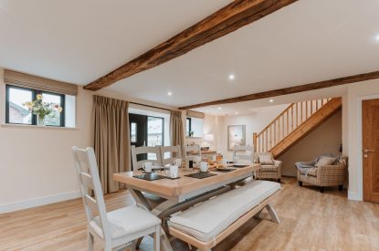The dining table at Denman, Shropshire