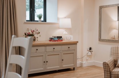 Open plan living space at Denman, Shropshire