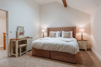 A super king size bedroom at Galileo, Shropshire