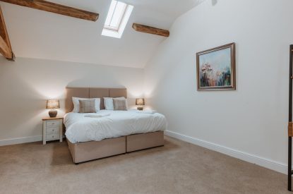 A super king size bedroom at Galileo, Shropshire
