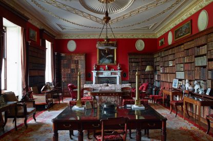 The library at Langdon Manor, Yorkshire Dales