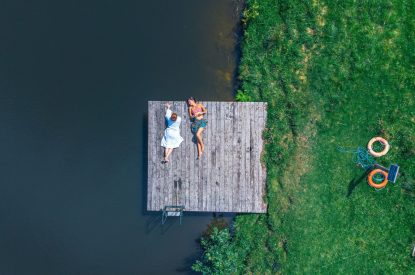 The grounds at Langdon Manor, Yorkshire Dales