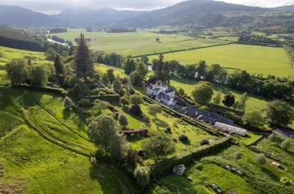 Aerial view of Aberfeldy House, Perthshire