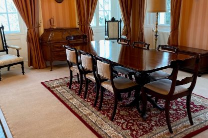 The dining room at Aberfeldy House, Perthshire