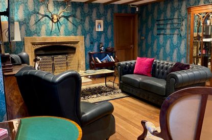 A living room at Aberfeldy House, Perthshire