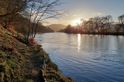 Countryside views at Aberfeldy House, Perthshire