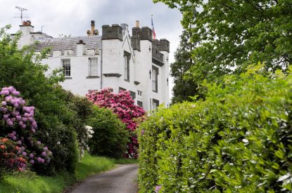 The driveway at Aberfeldy House, Perthshire