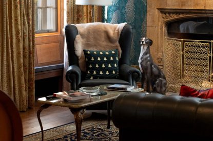A living room at Aberfeldy House, Perthshire