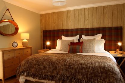 A super king size bedroom at Stuart House, St Andrews