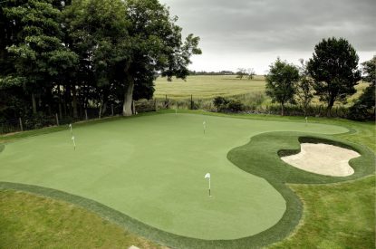 The short-game golf course at Stuart House, St Andrews