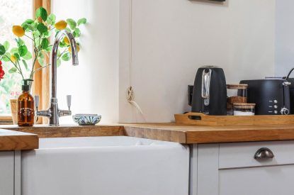 The kitchen at Lemon Tree Cottage, Cotswolds