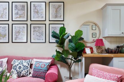 The living space at Lemon Tree Cottage, Cotswolds