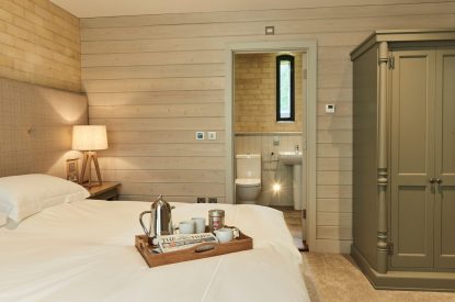 A king size bedroom at Campolina Stable, Northumberland