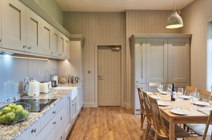 The kitchen diner at The Falabella, Northumberland