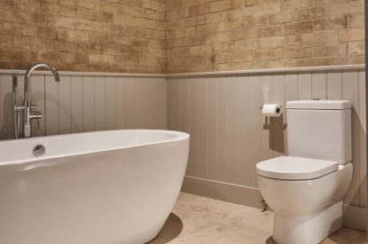 A bathroom room at The Falabella, Northumberland