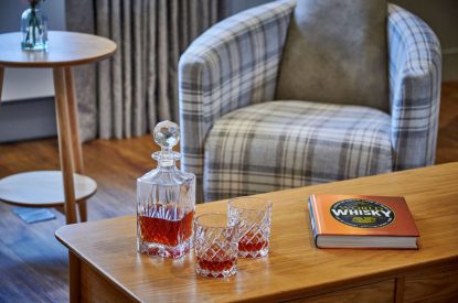 The living room at The Faroe, Northumberland