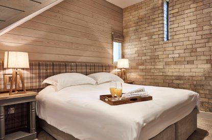 A king size bedroom at The Henson, Northumberland