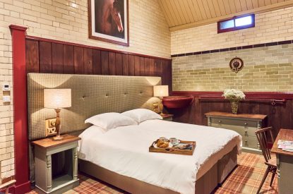 The king size bedroom at The Steed, Northumberland