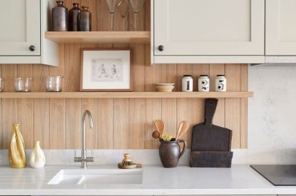 The kitchen area at Sycamore Grand Suite, Cotswolds