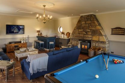 Games room at The Clans, Fife