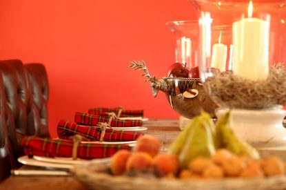 Dining table at The Clans, Fife